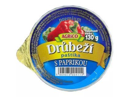 Agrico paštika drůbeží s paprikou 130g