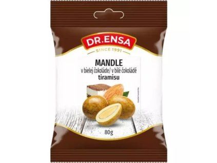Dr. Ensa mandle v bílé čokoládě tiramisu 80g