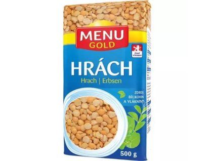 Menu Gold hrách žlutý loupaný půlený 500g