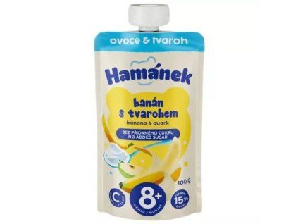 Hamánek kapsička banán tvaroh 100g