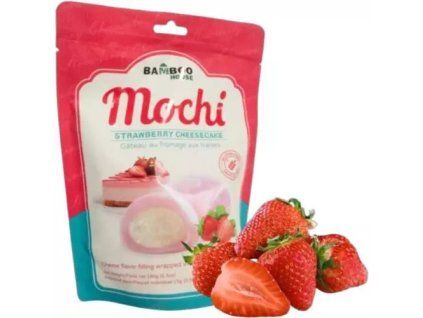 BAMBOO HOUSE strawberry cheesecake flavour mochi (bag) 180g
