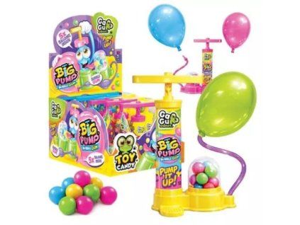 JohnyBee žvýkačka+hračka big pump bubble gum gagu /10/ 12g