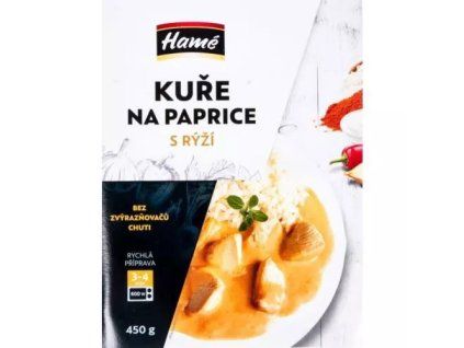 Ježek kuře na paprice a dušená rýže 450g