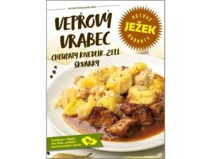 Ježek vepřový vrabec halušky se zelím 450g