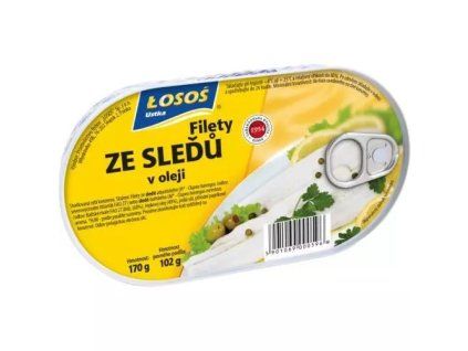 Losos sledí filety v oleji 170g