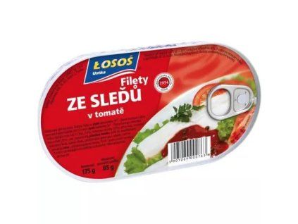 Losos sledí filety v tomatě 175g