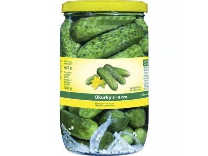 Machland okurky 5-8cm 670g / 360g
