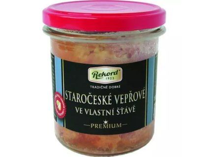Rekord staročeské ve vlastní šťávě 300g