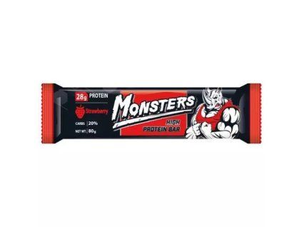 Monsters protein bar jahoda /20/ 80g (UKR)