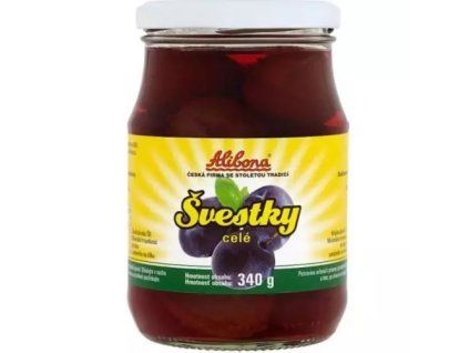 Alibona švestky půlené 340g