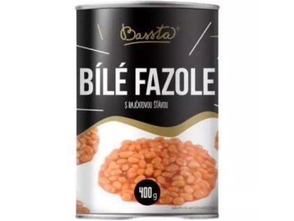 Bassta bílé s rajčatovou šťávou 400g