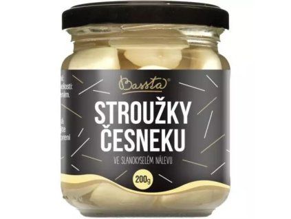 Bassta česnek stroužky ve slanokyselém nálevu 200g