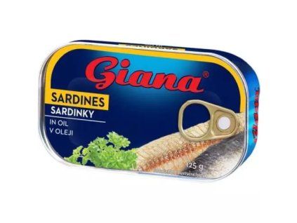 Giana sardinky ve slaném nálevu a rostlinném oleji 125g