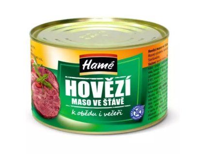 Hamé hovězí ve vlastní šťávě 400g