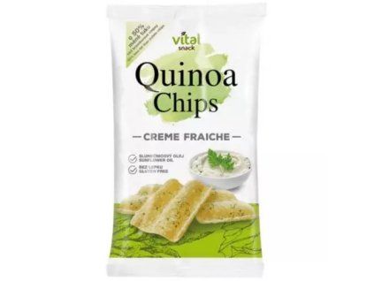 Vital snack qunioa chips creme fraiche 60g