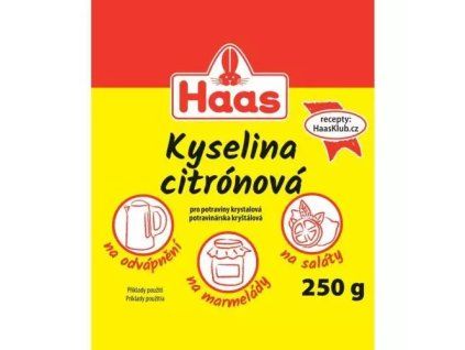 Haas kyselina citronová 250g