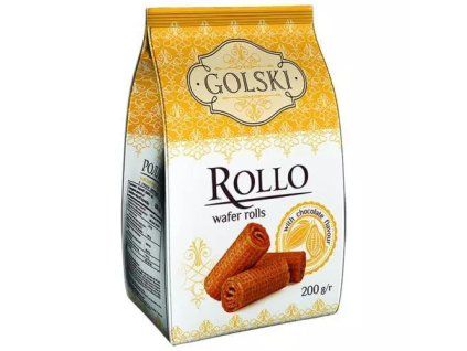 Golski wafer rolls rollo chocolate 200g (UKR)