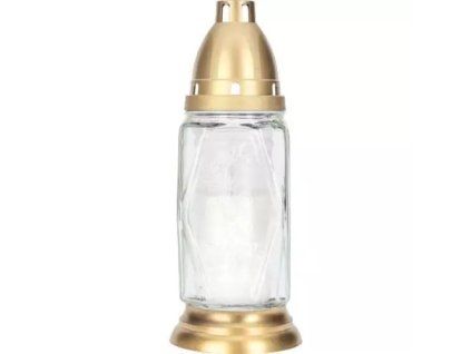 Bispol svíčky hřbitovní sklo white 1007 70g