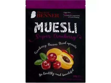 Doctor BENNER muesli super brusinka 300g