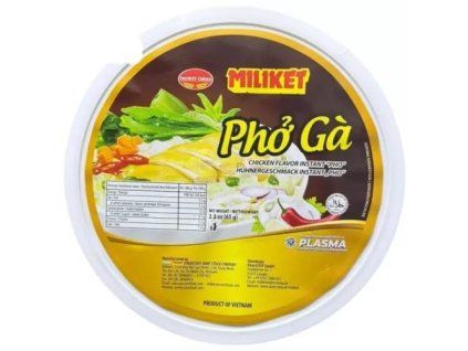 MILIKET instantní rýžové nudle kuřecí 65g