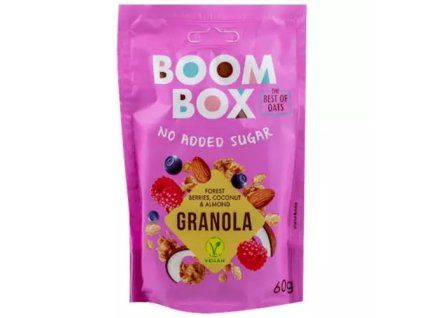 Boom Box granola lesní ovoce, kokos, mandle 60g
