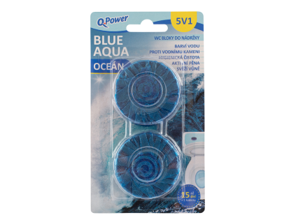 Q Power Blue nádržka WC (2ks/bli) oceán