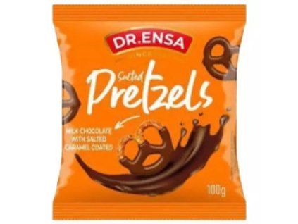 Dr. Ensa slaný preclík v mléční čokoládě se slaným karamel 100g