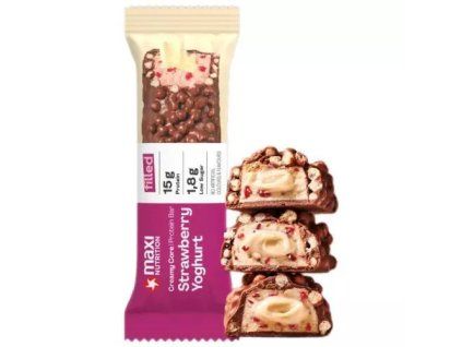MaxiNutrition Proteinová tyčinka strawberry yoghurt 45g