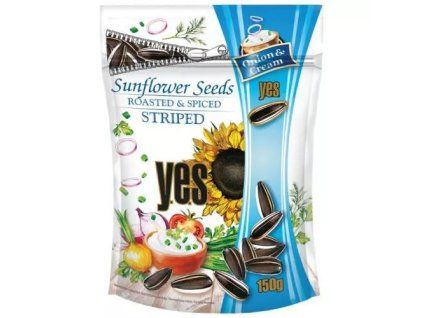 YES pražená slunečnicová semena onion cream 150g