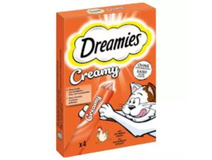 Dreamies pochoutka creamy s kuřecím 40g