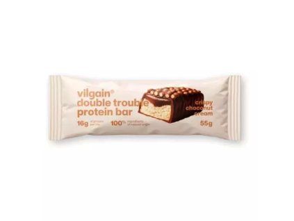 Vilgain Proteinová tyčinka double trouble crispy choconut cream 55g