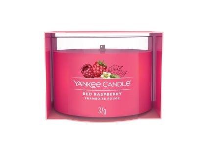 YANKEE CANDLE VOTIVNÍ SVÍČKA PLNĚNÁ VE SKLE RED RASPBERRY