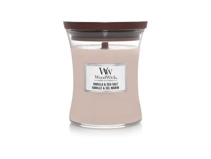 WoodWick Vanilla & Sea Salt váza střední