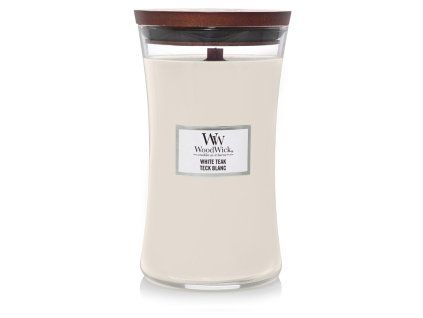 WoodWick White Teak váza velká