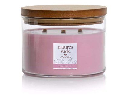 Nature's Wick Tumbler velký 3 knoty Woodland Rose