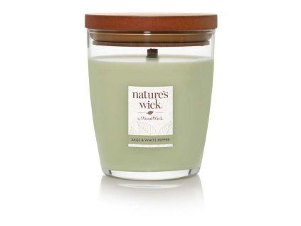 Nature's Wick Tumbler střední Sage & White Papper