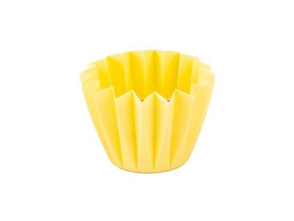 Citronella dvouknotá lampion plast žlutá 130x90 mm