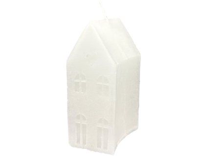 Svíčka domek 58x110mm, bílá