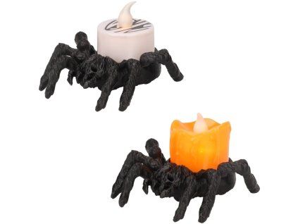 LED pavouk s čajovou svíčkou