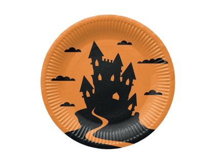 Párty talířky Halloween 23 cm – 8 ks