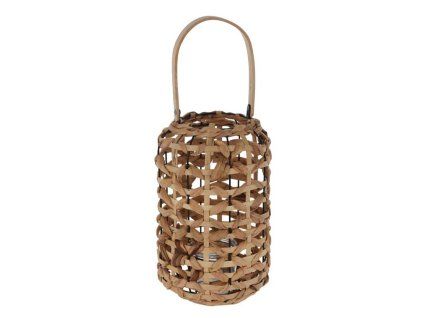 Velká proutěná lampa s uchem – přírodní, 22 × 45 cm