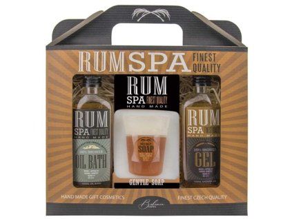 Kosmetická sada Rum Spa – sprchový gel 100 ml, mýdlo 70 g a lázeň 100 ml