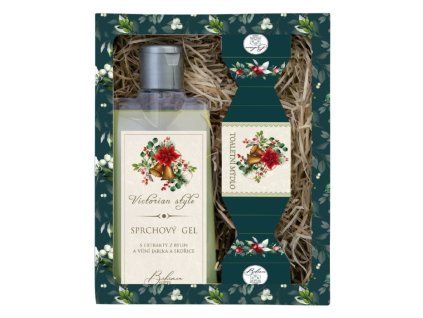 Vánoční kosmetická sada Victorian Style – sprchový gel 200 ml a mýdlo 30 g