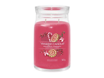 YANKEE CANDLE PEPPERMINT PINWHEELS SIGNATURE VELKÝ