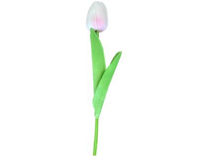 Umělý tulipán 34 cm – růžová dekorativní květina