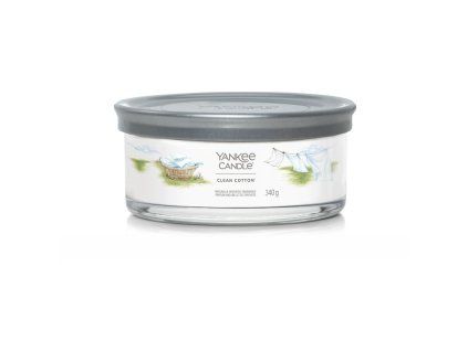 YANKEE CANDLE CLEAN COTTON SIGNATURE TUMBLER 5 KNOTŮ