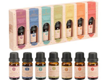 Éterické oleje - set 7 ks (10 ml) - mix vůní pro aromaterapii