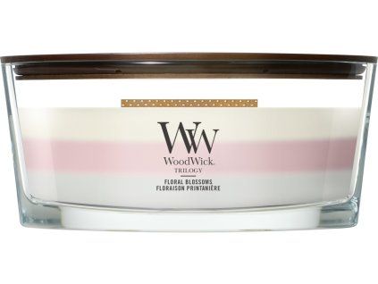 WoodWick Trilogy Floral Blossoms svíčka loď