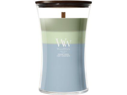 WoodWick Trilogy Verdant Woods svíčka velká