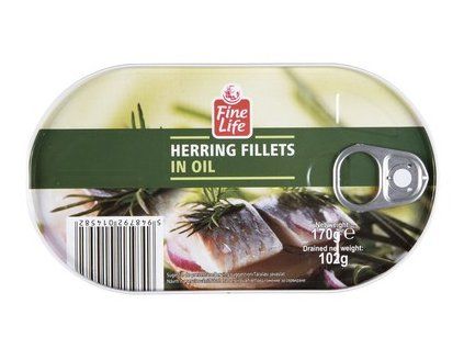 Fine Life Sleď filety v rostlinném oleji 170 g